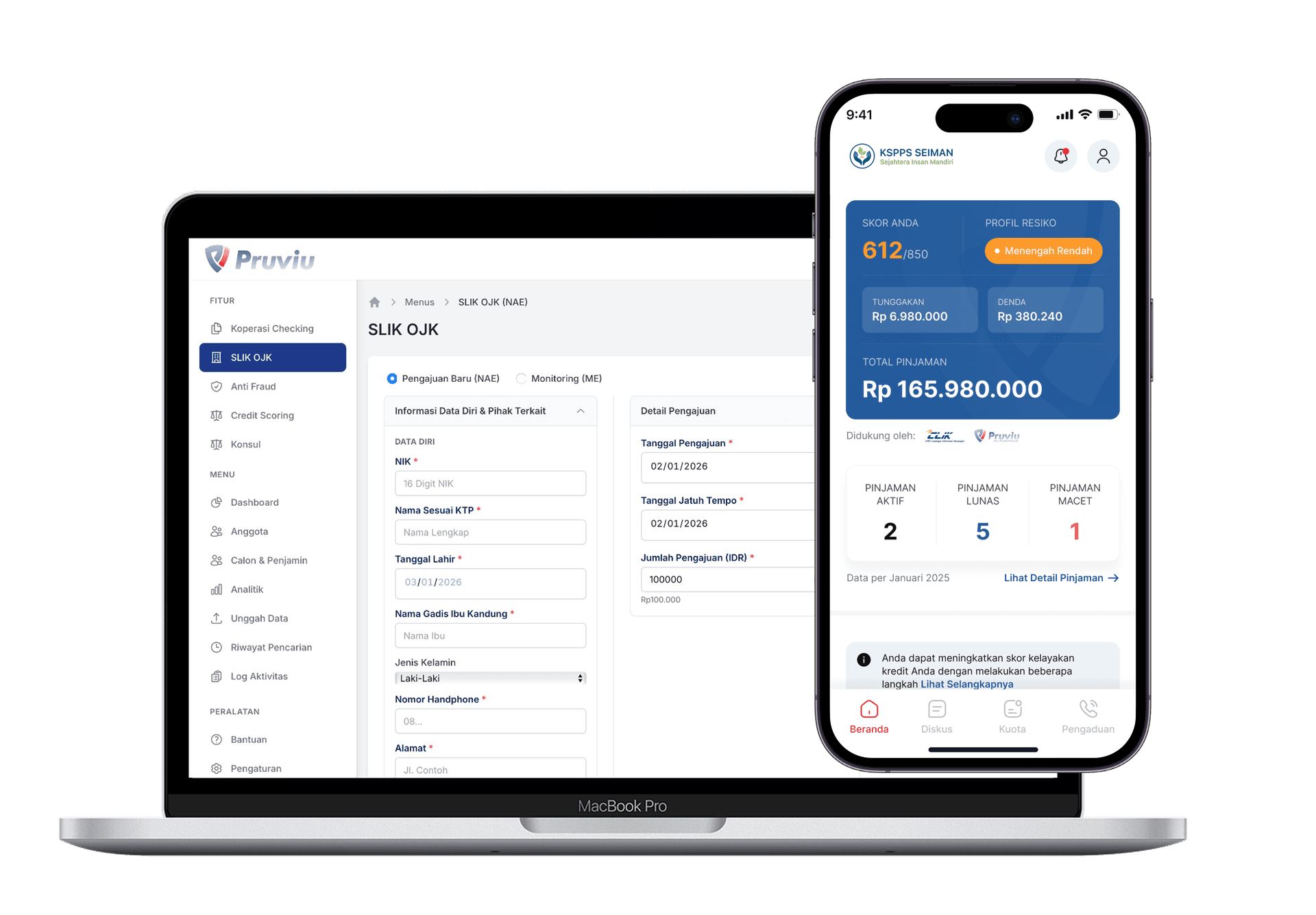 Pruviu Dashboard Preview